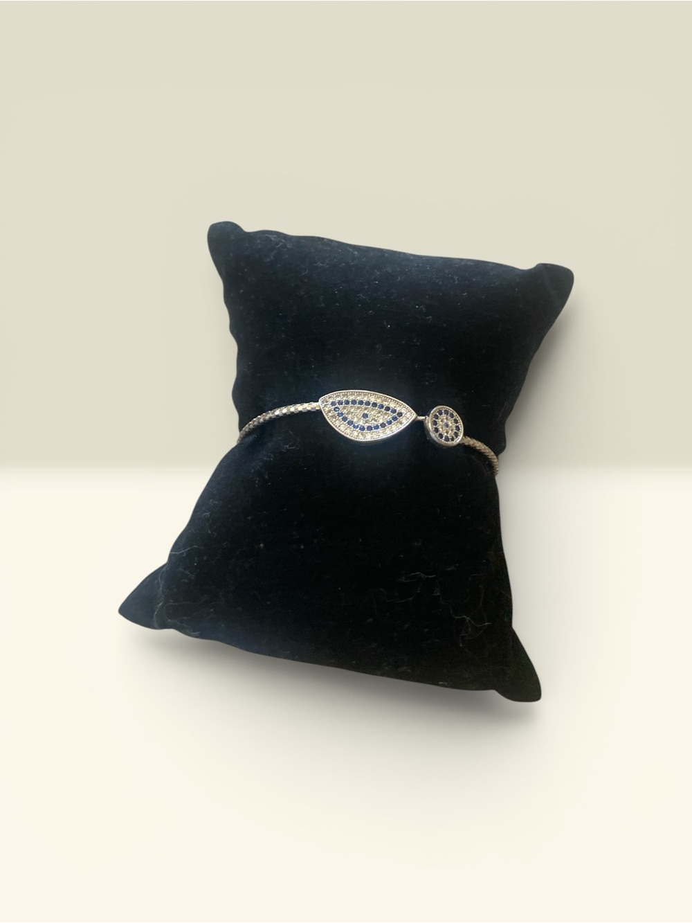 Sterling Silver Blue Sapphire Accent Bangle Bracelet